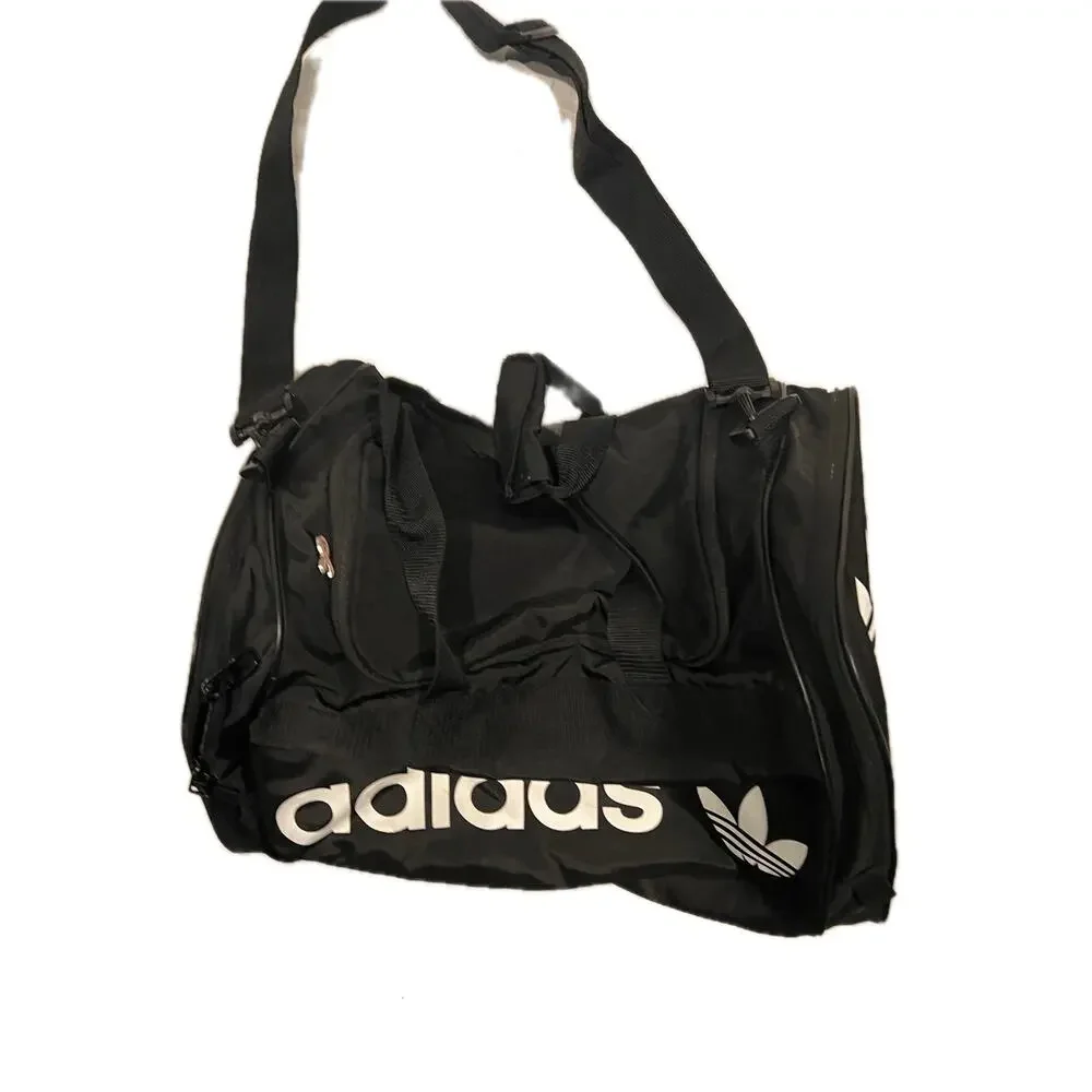 Adidas Defender Small White Black Gym Bag 18